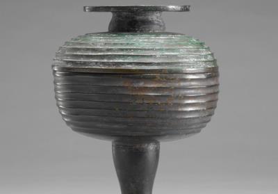 图片[2]-Dou food container with string pattern, Warring States period (475-221 BCE)-China Archive